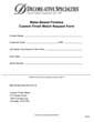 Water Based Finishes Custom Finish Match Form (FN030)