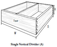 Single Vertical Divider (A)