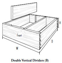 Double Vertical Dividers (B)