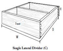 Single Lateral Divider (C)