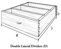 Double Lateral Dividers (D)