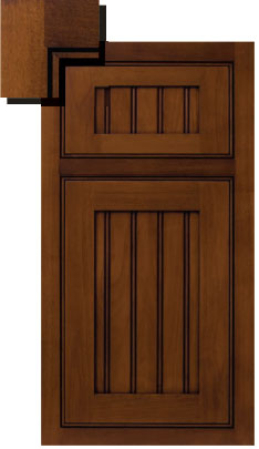 Sqaure Notch (Fe-3) Alder Finish Grade
