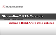 Streamline® RTA Cabinets - Adding a Right Angle Base Cabinet