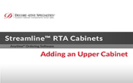 Streamline® RTA Cabinets - Adding an Upper Cabinet