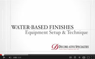 Equipment Setup and Technique For using Water-based Finishes (video)