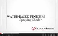 Spraying Shader with Water-based Finish (video)