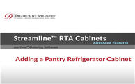 Streamline® RTA Cabinets - Adding a Pantry Refrigerator Cabinet