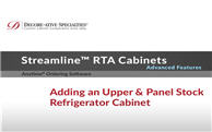 Streamline® RTA Cabinets - Adding an Upper & Panel Stock Refrigerator Cabinet