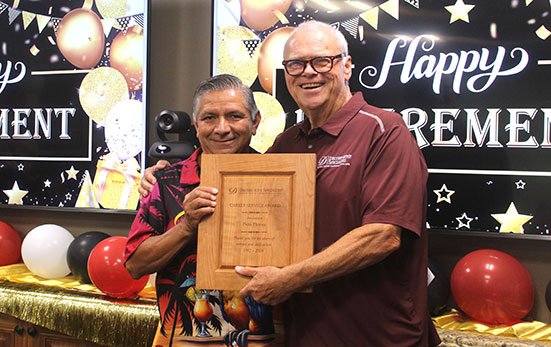 Pete Flores retires after 44 years with Decore-ative Specialties.