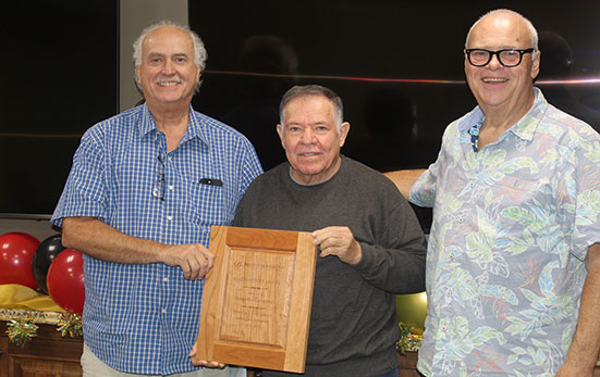 Salvador Gonzalez with Eric Lansford and Jack Lansford Jr.