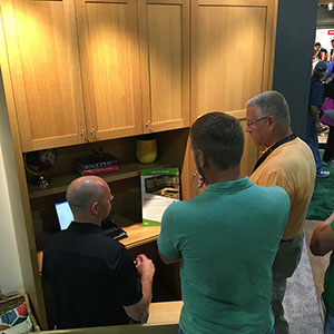 Andrew Lansford, Corporate Customer Service Manager, provides a demonstration of our online catalog that's populated within Cabinet Vision's software.