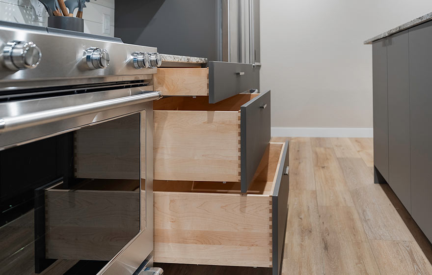 Custom designed Streamline RTA Cabinets elevate any space.