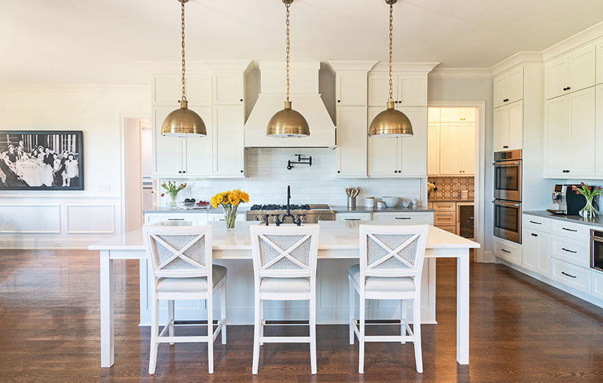 White paint and a classic door style create a space that will complement your home for decades.