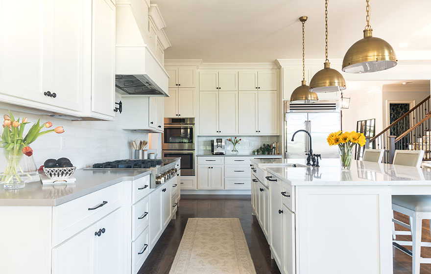 White paint and a classic door style create a space that will complement your home for decades.