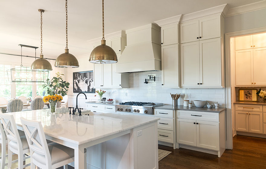 White paint and a classic door style create a space that will complement your home for decades.