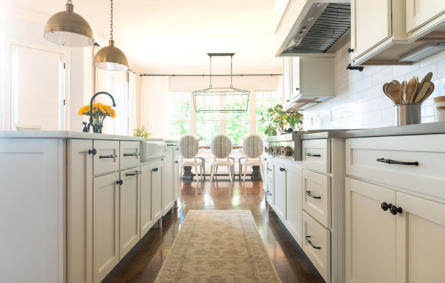 White paint and a classic door style create a space that will complement your home for decades.