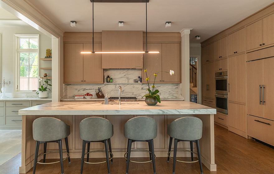 Rift White Oak Veneer Kitchen - 10478