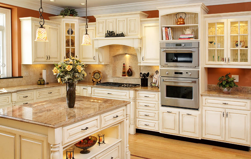 Comfortable and charming, this open, light kitchen will make any guest feel at home.