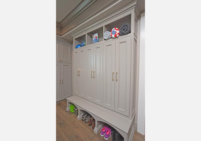 The work room of the house can be functional and beautiful, like this combined laundry and mudroom.