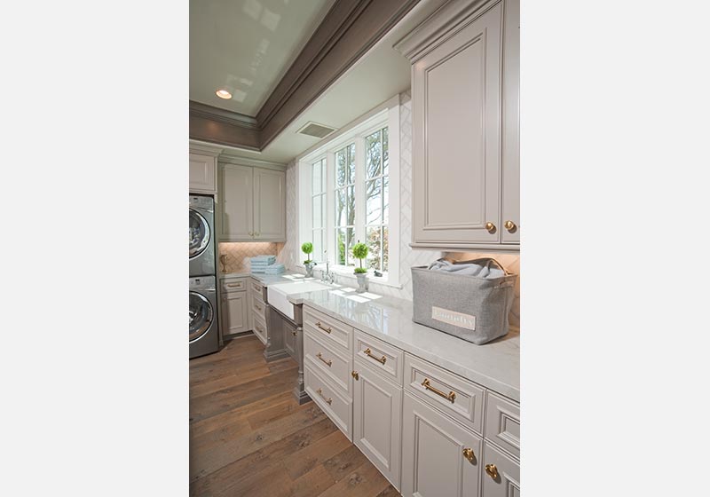 The work room of the house can be functional and beautiful, like this combined laundry and mudroom.