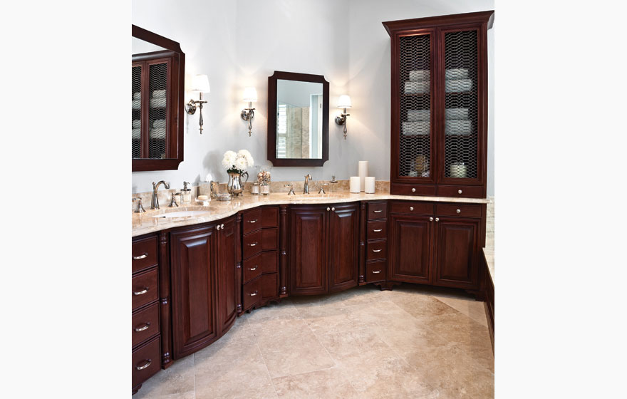 Top-of-the-line products and thoughtful design make this bathroom stand apart and represent true elegance and beauty.