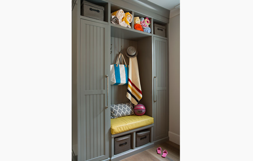 Organize all your families necessities with built-in Camden 3/4" (836) cabinetry.