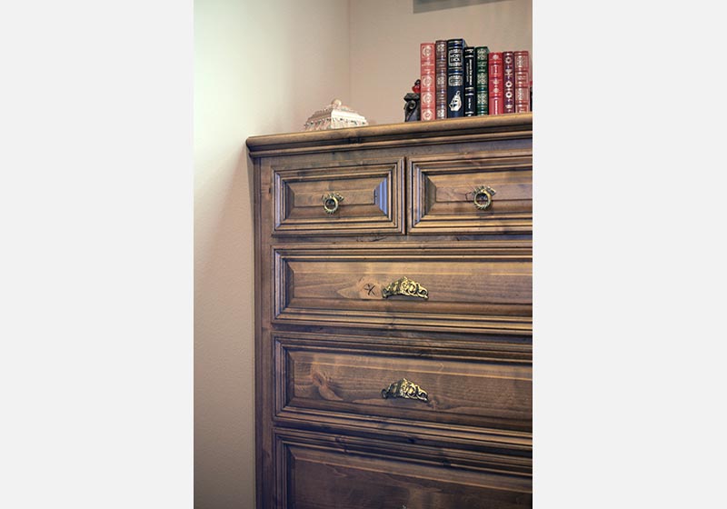 The Ponderosa 3/4" (839) Door and rustic material are a perfect pair for an old world feel.