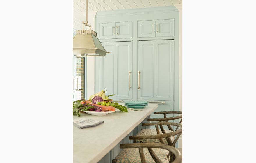 Lighten the look of any room with fresh, airy blue paint on Laguna 3/4" (853) Doors.