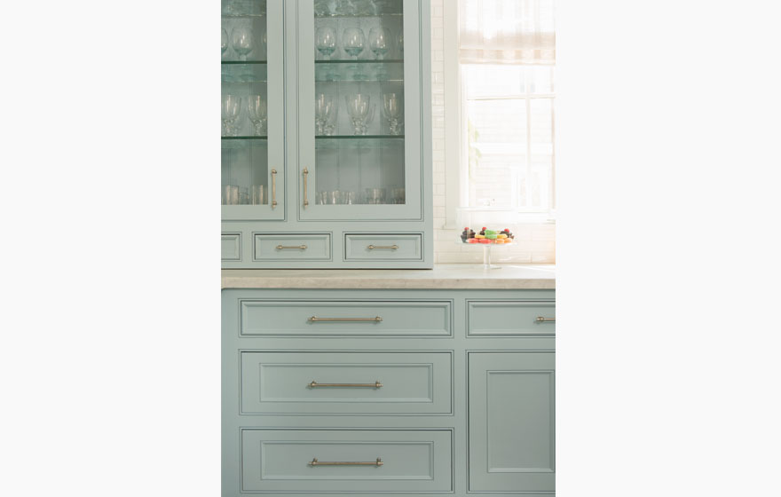 Lighten the look of any room with fresh, airy blue paint on Laguna 3/4" (853) Doors.