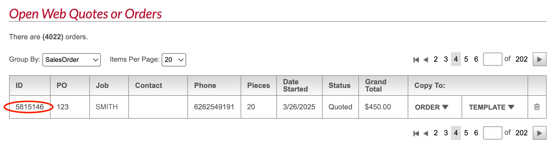 Anytime - Continue an Online Quote or Order