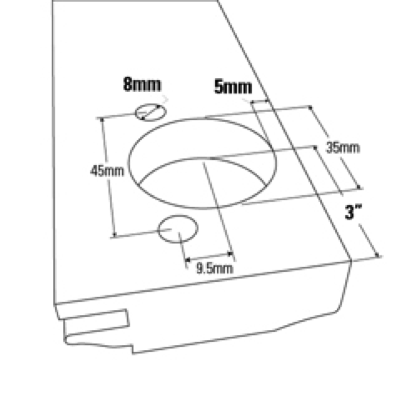 Hinge Boring Pattern Options Custom Cabinet Doors Decore Com