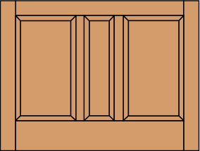 Wainscot 3 Panel - Unequally Sized