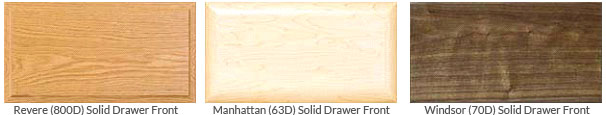 Examples of Solid Drawer Fronts