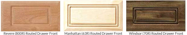 Examples of Routed Drawer Fronts