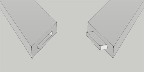 Blind Mortise and Tenon