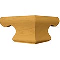 Curved Pedestal Foot Corner - 7"W x 4-1/2"H x 7"D