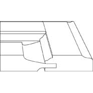 3D profile for Soft Arch 3/4" Solid Panel door with P3, IE3, and OE4 profiles