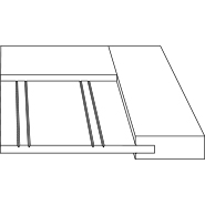 3D Profile for Bayshore 3/4" door.