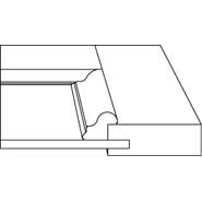 3D profile for Zuccaro 3/4" door.