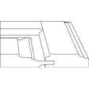 3D profile for Tuscany 3/4" door.