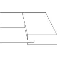 3D profile for Auburn 3/4" door.