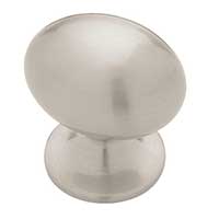 Football Knob Satin Nickel
