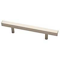 Square Bar Pull 96mm Satin Nickel
