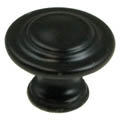 Matte Black Traditional Knob 