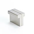 Sleek Line Knob Brushed Nickel