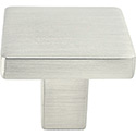 Square Knob Brushed Nickel