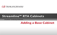 Streamline® RTA Cabinets - Adding a Base Cabinet