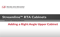 Streamline® RTA Cabinets - Adding a Right Angle Upper Cabinet