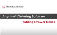 Anytime® Online Account Management - Adding Drawer Boxes