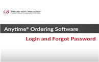 Anytime® Online Account Management - Login and Forgot Password